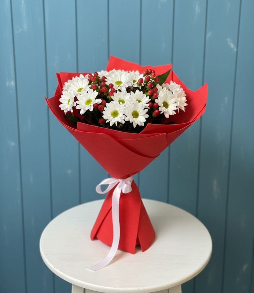 Букет цветов из: Хризантемы в Погорелках