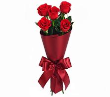 Букет 5 Красных роз Эдлесс Лав в Погорелках