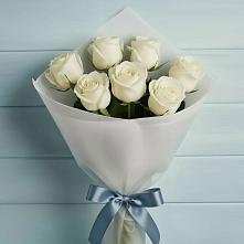 Букет 7 Белых роз Эдлесс Лав #REPLACE_PRED# Погорелках