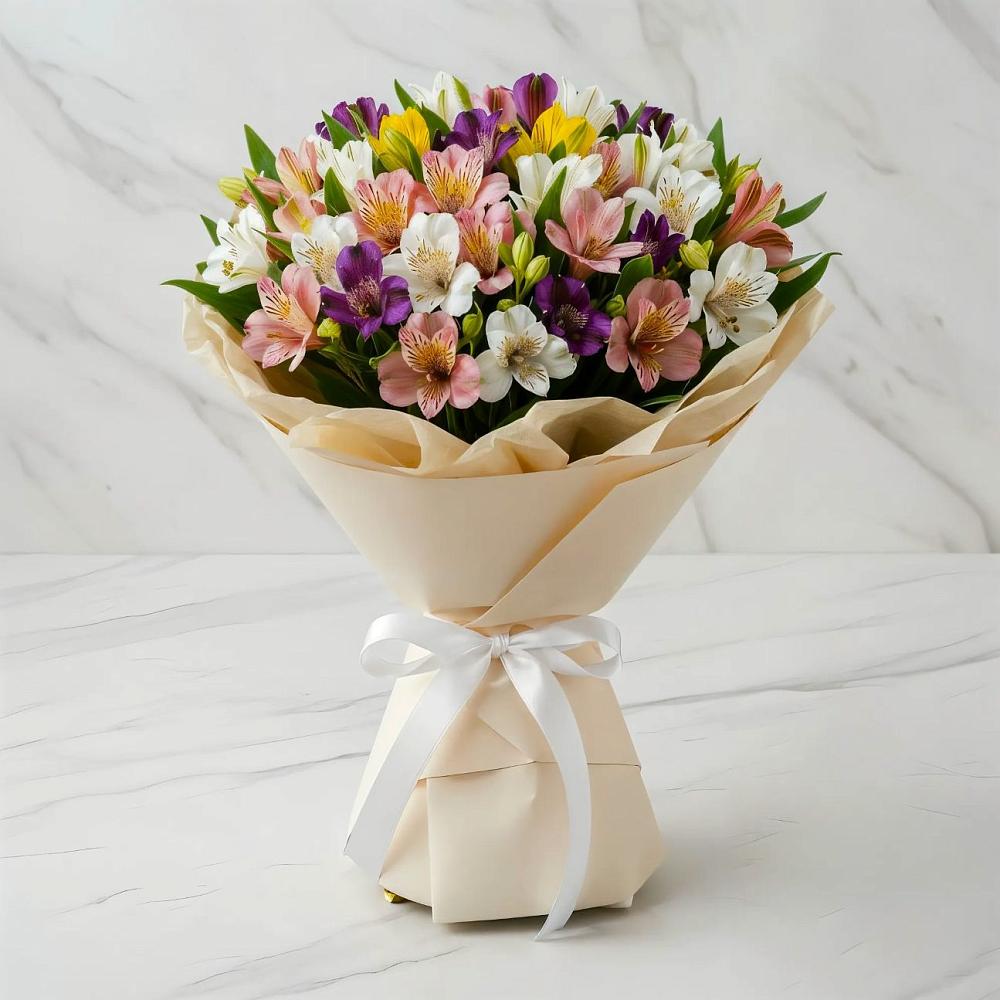 Букет цветов из: Альстромерии в Погорелках