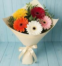 Букет цветов из:  Герберы #REPLACE_PRED# Погорелках