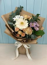 Букет цветов из:  Герберы и Хризантемы в Погорелках
