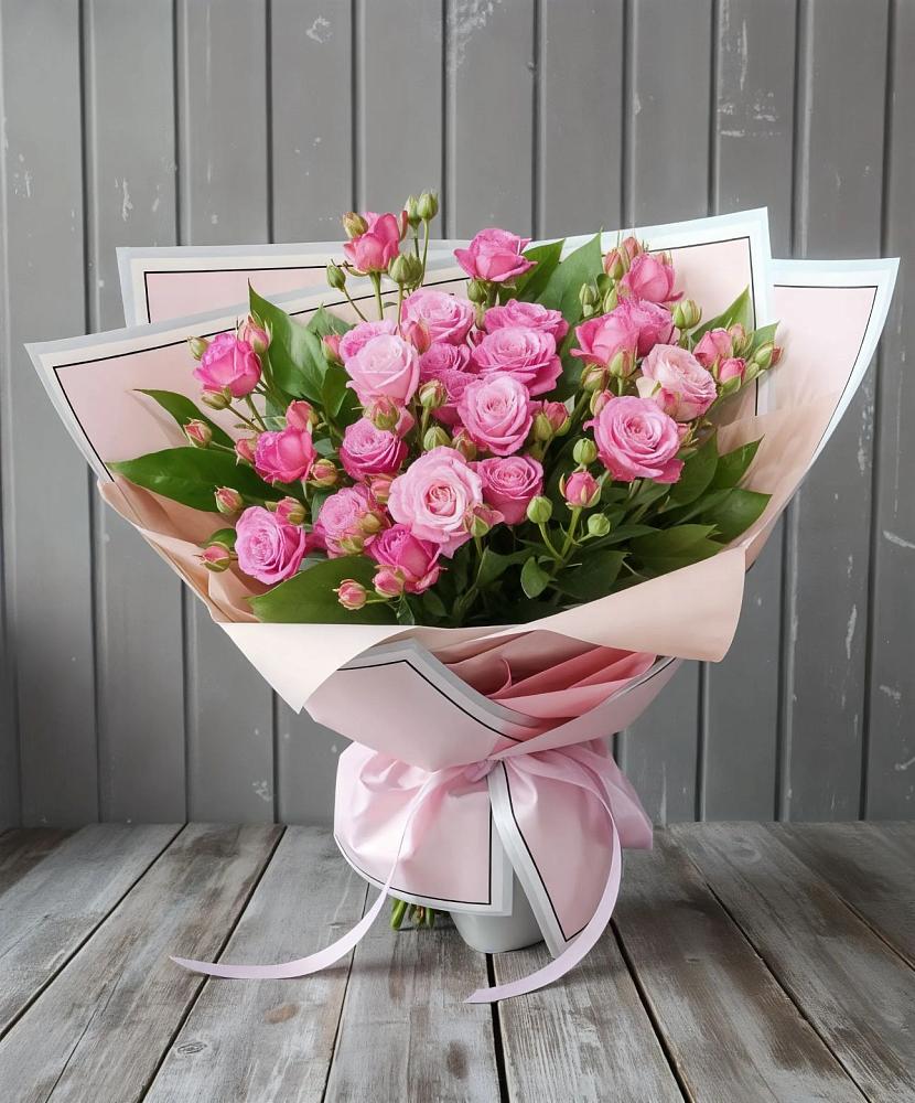 Букет Розовый кустик в Погорелках