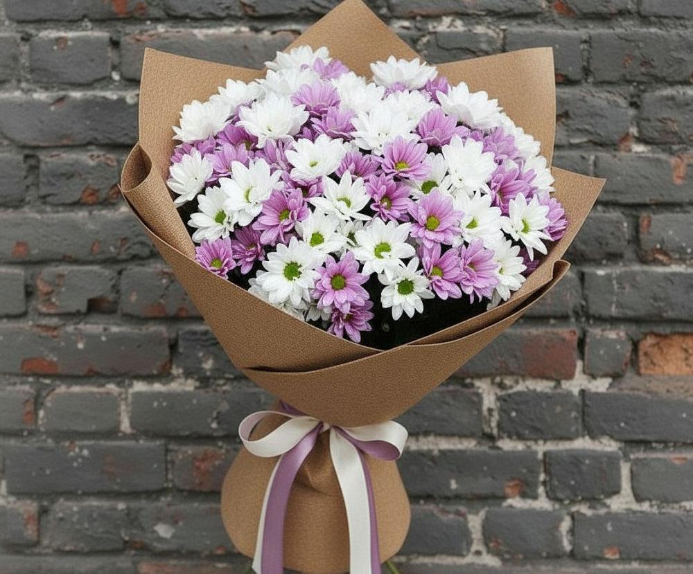 Букет цветов из: Хризантемы в Погорелках