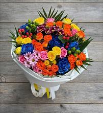 Букет цветов из:  Розы и Хризантемы в Погорелках