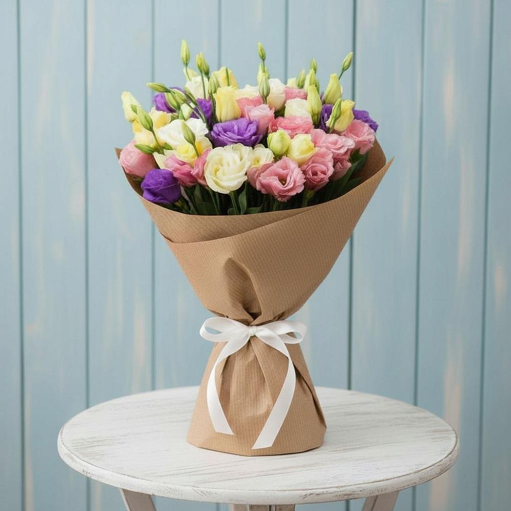 Букет цветов из: Лизиантусы в Погорелках