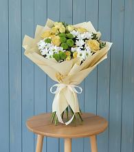 Букет цветов из:  Хризантемы и Розы в Погорелках