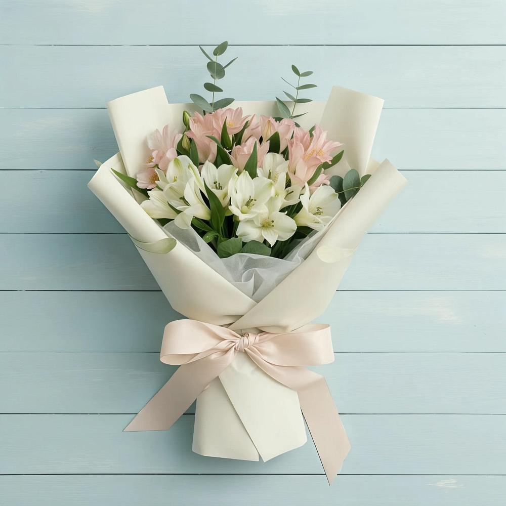 Букет цветов из: Альстромерии в Погорелках